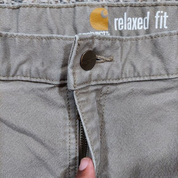 Carhartt Relaxed Fit Rugged Flex Mens Size 40X30 Zip Fly Carpenter Pants 103279 - Picture 2 of 8